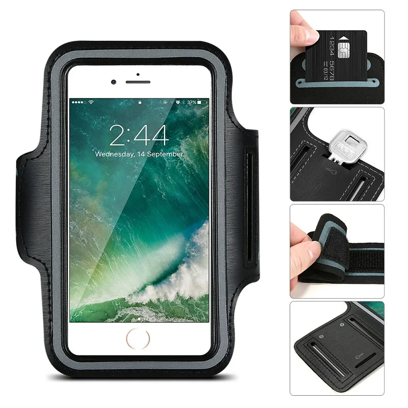 Mobile Phone Arm Bag Armband Case Arm Sleeve Sports Running Phone Holder Bracelet for Redmi Note 12 11 10 Pro Plus Max 11S 10S
