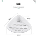 ONEUP Bathroom Storage Corner Shelf Punch-free Triangular Shelves Holder Shower Shampoo Kitchen Rack Holder Bathroom Accessories
