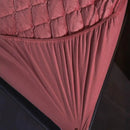 Crystal Velvet Bed Mattress Cover Fitted Sheet Protector Pad Bed Linens Quilted Warm Fleece Bed Cover Eu King 160x200cm