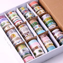 50 pcs/set Random Masking Washi Tape Decorative Adhesive paper Tape Diy Scrapbooking Label Cute Japanese Stationery Stickers