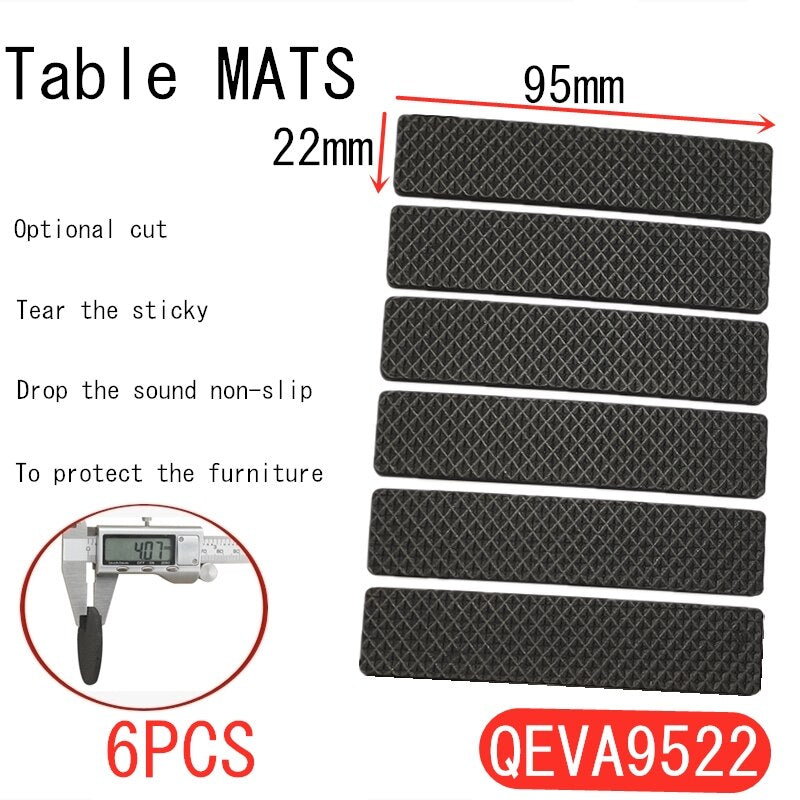 Self Adhesive Furniture Leg Feet Rug Felt Pads Anti Slip Mat Bumper Damper for Chair Table Protector Hardware Round Square Black