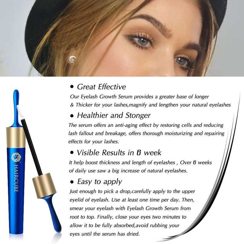 Eyelash Growth Serum Promote Eyelash&amp;Eyebrow regrowth Nourishing Essence Repair Eyelash Roots for Long/Curly Thick /Lengthening