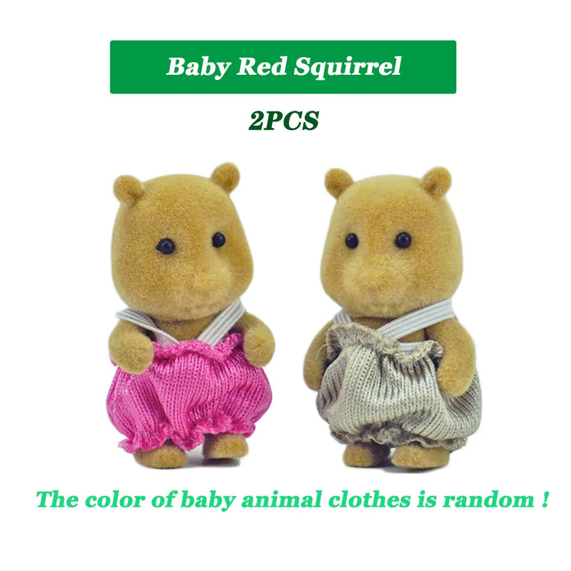 Easter Bunny Simulation Forest Animal Baby Toys Rabbit Family Dolls Dollhouse Figures Collectible Toy  4.5cm Furniture Set Gift