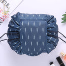 Women Drawstring Cosmetic Bag Travel Storage Makeup Bag Organizer Female Make Up Pouch Portable Waterproof Toiletry Beauty Case