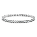 Trendy 3mm/4mm/5mm Lab diamond Bracelet 925 Sterling Silver bracelet bangle for women men wedding fine jewelry