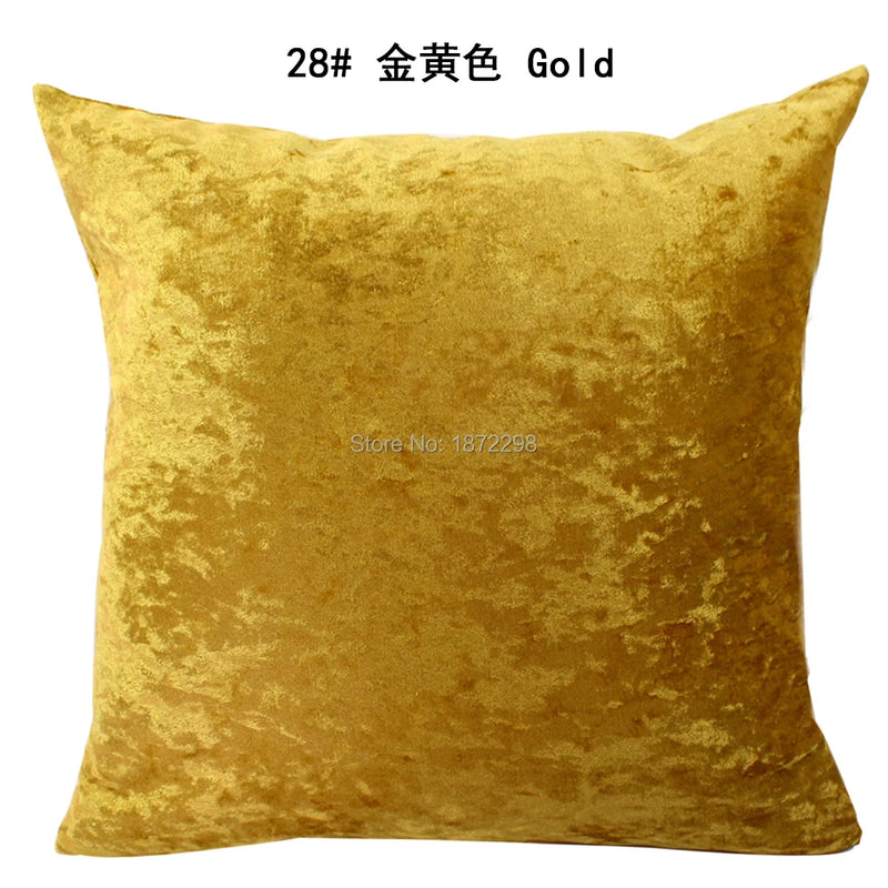 Free Shipping Ice Velvet Cushion Cover 40/50/60/65/70cm Solid Color Throw Pillow Case Home Living Room Sofa Decor HT-PIVBC-A