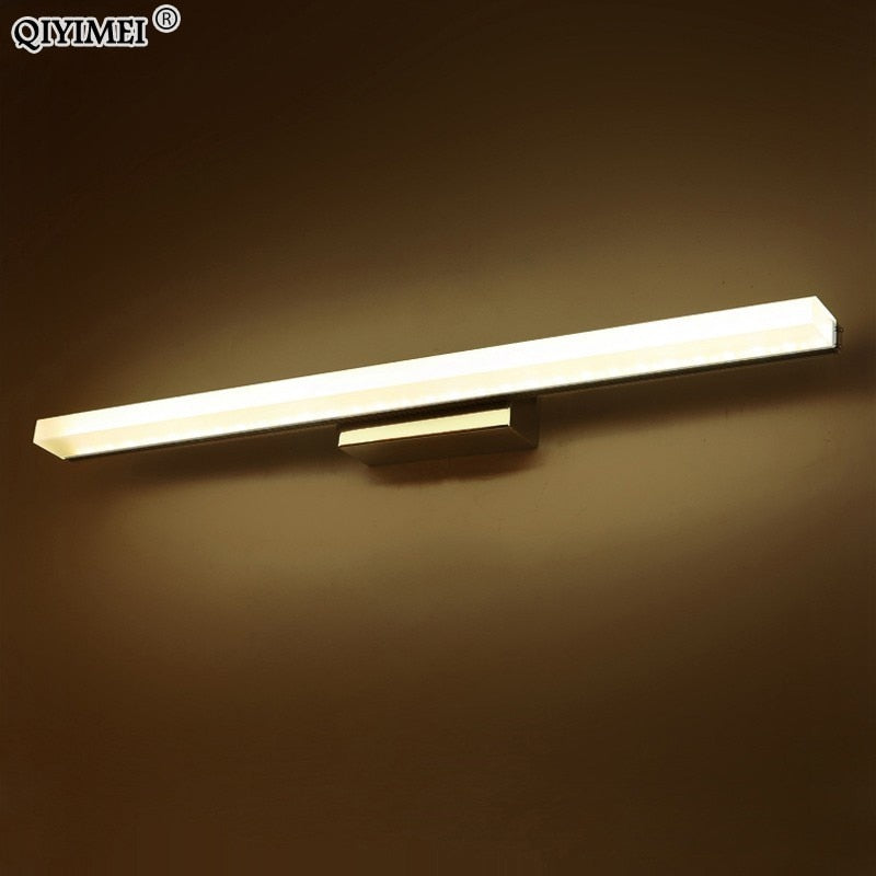 led mirror light stainless steel AC85-265V Modern Wall lamp bathroom lights 40cm 60cm 80cm 100cm 120cm wall sconces apliques