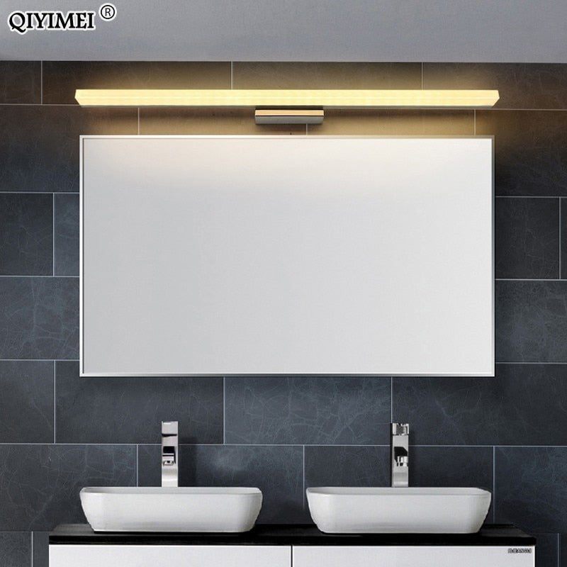 led mirror light stainless steel AC85-265V Modern Wall lamp bathroom lights 40cm 60cm 80cm 100cm 120cm wall sconces apliques