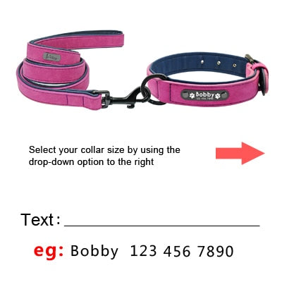 Leather Dog Collar Leash Set Personalized Customized Dogs Collars 2 Layer Leather Dog Leash For Small Medium Large Dogs Pitbull