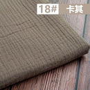 50*130cm Fabric Drape Cotton And Linen Double Gauze Crepe Baby Clothes Fabric Ladies Skirt Sleepwear Fabrics