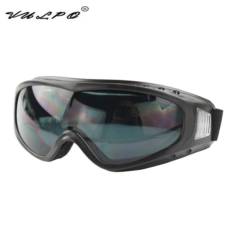 VULPO Outdoor Sports Ski Goggles Windproof Anti-fog Dustproof Goggles UV Protection Sports Ski Glasses Snowboard Skate Goggles