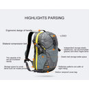 22L Nylon Sports Backpacks Teenage Girls Men's Laptop School Bag Large Outdoor Travel Backpack Waterproof Rucksack grey yellow