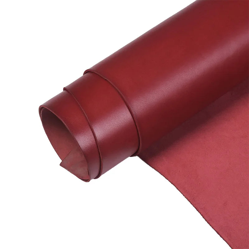 WUTA 30x60cm Top Quality New Waxed Bull Vegetable Tanned Leather Piece DIY Genuine Leather Material Full Grain Cowhide