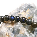 Natural Dark Grey Labradorite Stone bracelet Men Natural Stone Bracelets DIY Handmade Fine Jewelry for Woman Lover's Gift