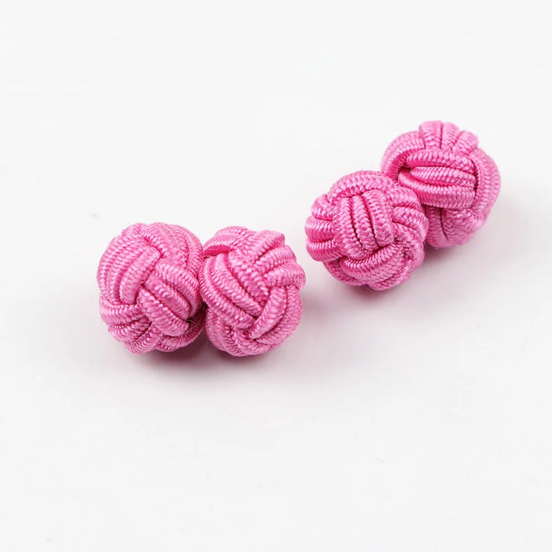 Mens Cuff Links Fashion Men's Shirt Cufflinks Trade Mixed Solid Colors DIY Braided Wire Buckle Cuff Link