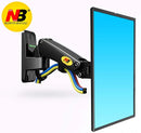 NB F120 17-27" aluminum GS Gas Spring 360 rotate Full Motion TV Wall Mount Bracket lcd monitor wall mount stand  screen holder