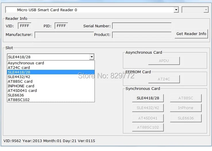 ISO7816 USB EMV Smart IC Chip Card Writer Reader Support I2C Memory SLE5528 SLE4442 SLE4428 SLE6636 AT88SC1608 7816 Smartcard