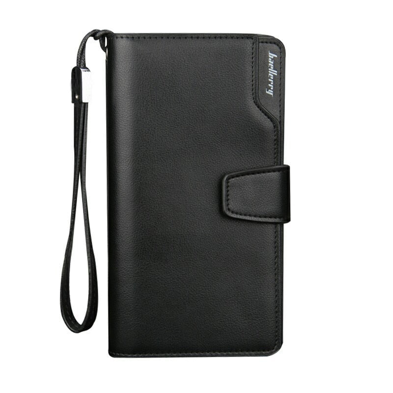 2020 Card Holder Men Wallets Business PU Leather Long Design Quality Fashion Casual Men Purse Zipper Multi-function Wallets