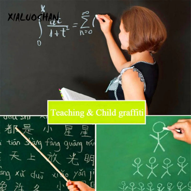 Self-adhesive Blackboards Sticker 45x100cm Dark Green Graffiti Wall Sticker Erasable Blackboard Learning Bulletin Message Board