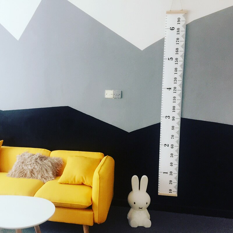 Wooden Wall Hanging Wall Sticker For Kids Room Decoration Height Measure Ruler Wallpaper Baby Growth Chart Decor On The Wall