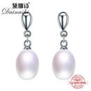 Dainashi 2019 925 Sterling Silver Natural Freshwater Pearl Fine Jewelry for Women Elegant Earrings and Necklace and Bracelet Set