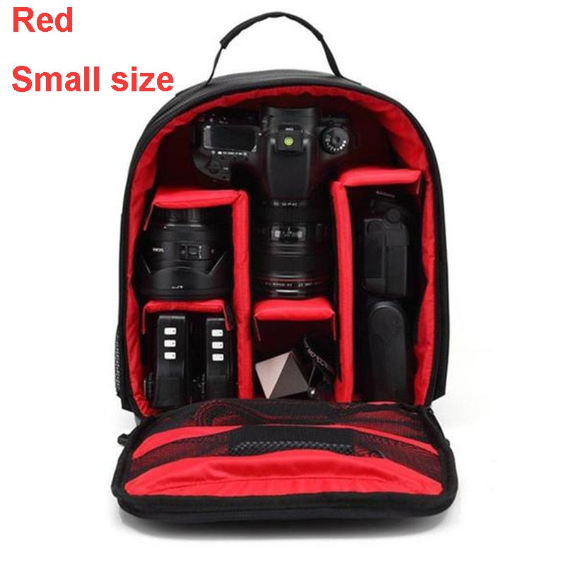 Waterproof DSLR Backpack Video Digital DSLR Camera Bag Multi-functional Outdoor Camera Photo Bag Case for Nikon Canon DSLR Lens