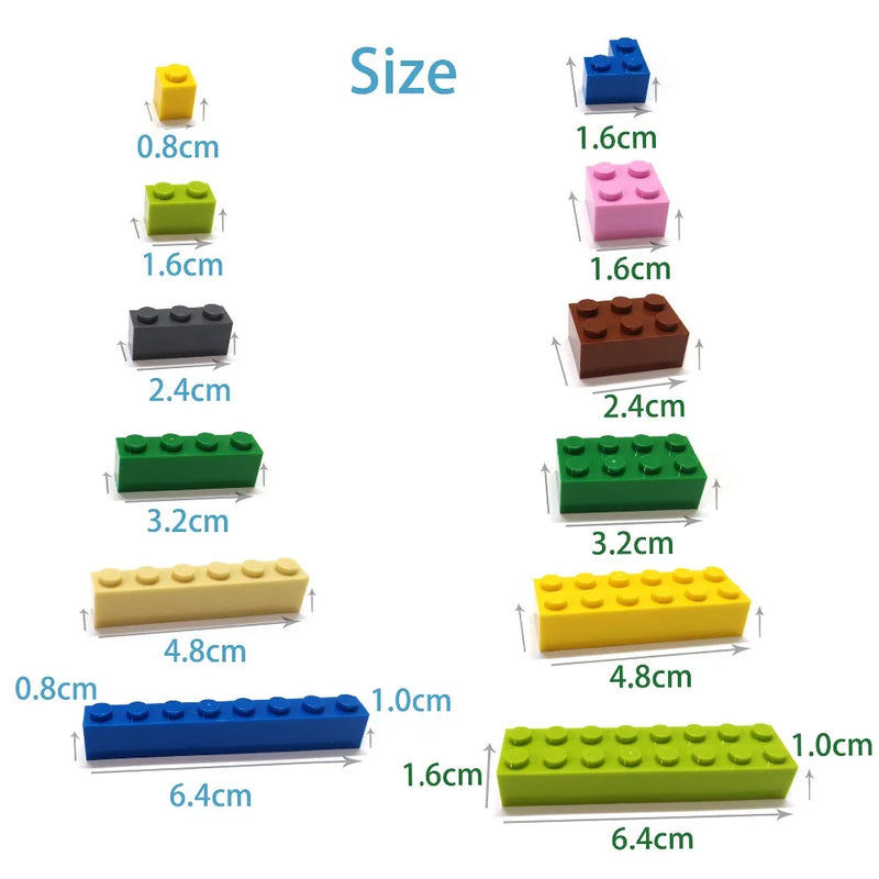 60pcs DIY Building Blocks Thin Figure Bricks 2x4 Dots Educational Creative Size Compatible With 3020 Plastic Toys for Children