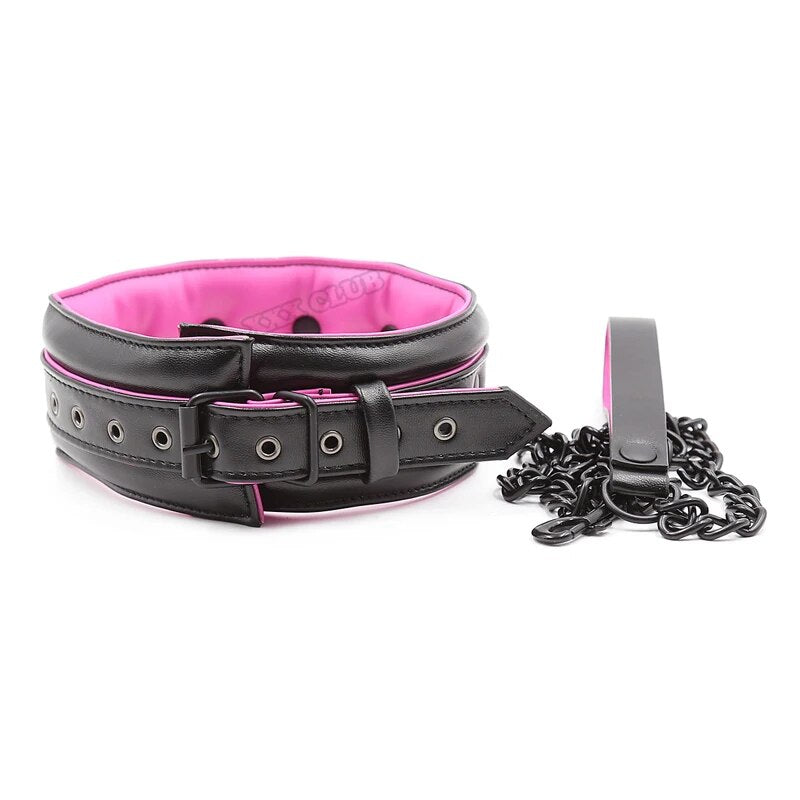 Thierry New Arrive High Quality Luxury Collar Wrist Ankle Cuffs for Slave Role-Play Adult Games,Handcuffs Bondage Restraints Set