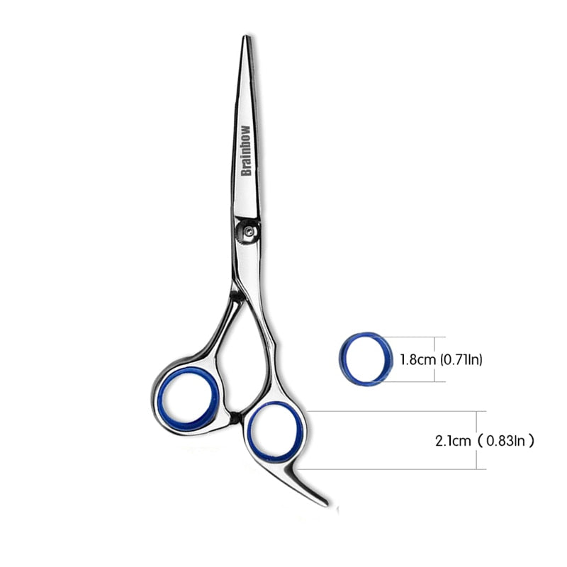 Brainbow 6&#39;&#39;Hair Scissors Stainless Steel Hair Salon Trimmer for Home&amp;Family Cutting Thinning Haircut Hair Styling Tools