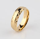 gold color lace wedding rings for men women 6mm pattern stainless steel couple Promotion  jewelry wholesale