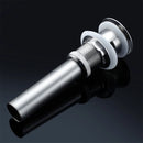 ROVATE Pop up Drain with Overflow Bathroom Sink Waste basin Drainer plug Bath Tub Round Chrome