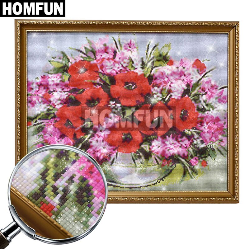 HOMFUN Full Square/Round Drill 5D DIY Diamond Painting &quot;Religious Buddha&quot; 3D Diamond Embroidery Cross Stitch Home Decor A19781