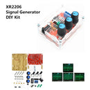 Function Signal Generator DIY Kit Sine/Triangle/Square Output 1Hz-1MHz Signal Generator Adjustable Frequency Amplitude XR2206
