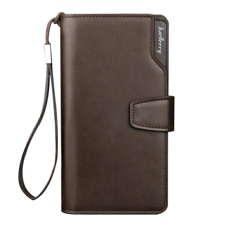 2020 Card Holder Men Wallets Business PU Leather Long Design Quality Fashion Casual Men Purse Zipper Multi-function Wallets