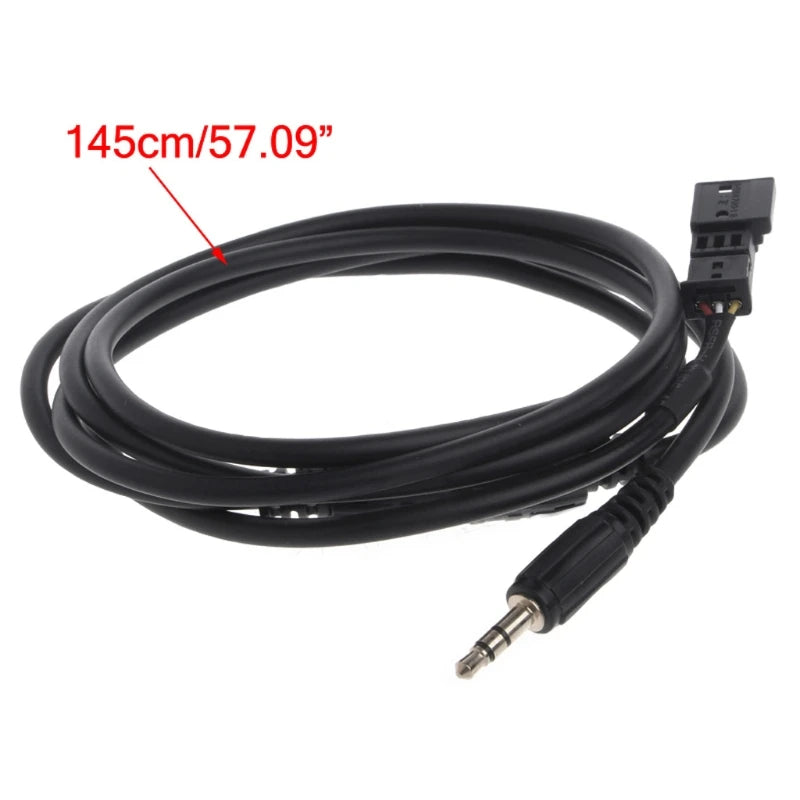 3 Pin 3.5mm Jack AUX Adapter Radio Interface Cable For BMW BM54 E39 E46 E53 X5