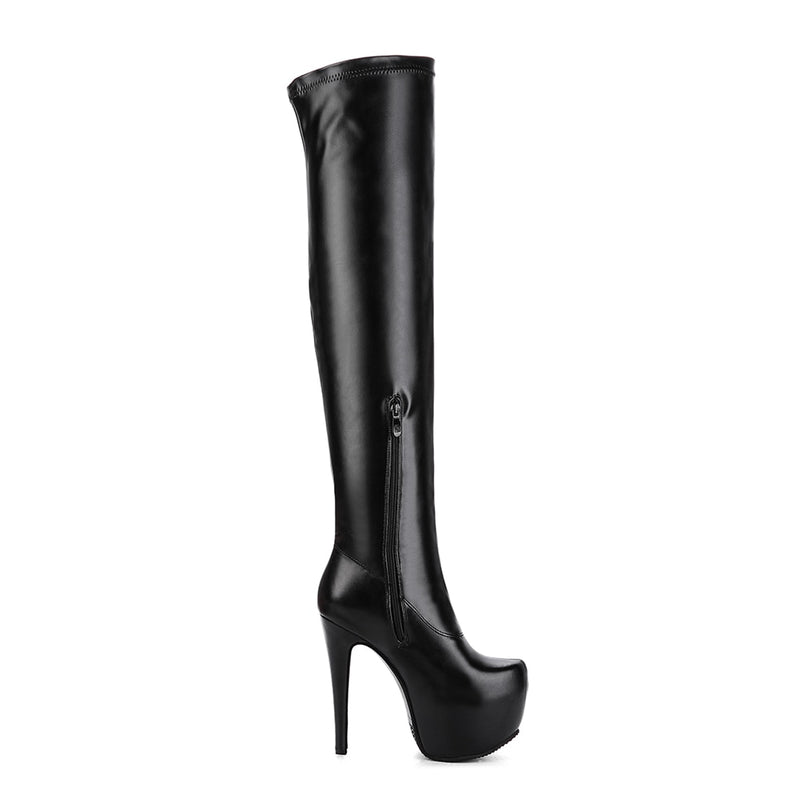 DoraTasia 2022 Plus Size 33-48 brand fashion platform over the knee boots women sexy super high heels shoes woman party boots