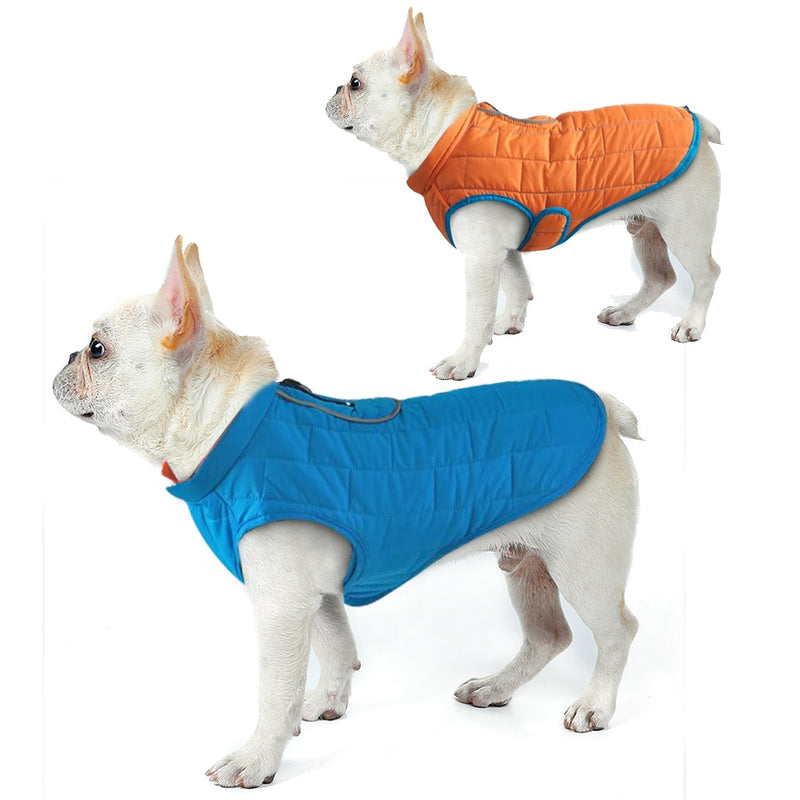 2018 Dog Clothes Waterproof Winter Dog Coat Jacket Reversible Clothing For Small Medium Large Dogs French Bulldog Chihuahua Pug