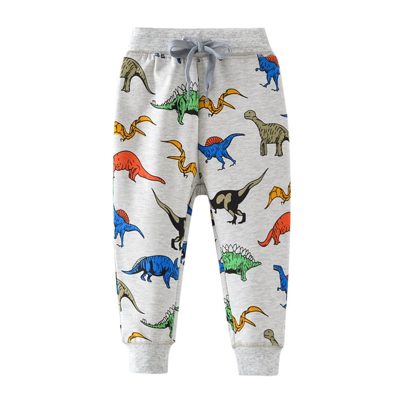 Jumping Meters Animals Boys Trousers Pants Baby  Clothes Dinosaurs Sweatpants For 2-7t Tears Boys Full Pants Kids Trousers