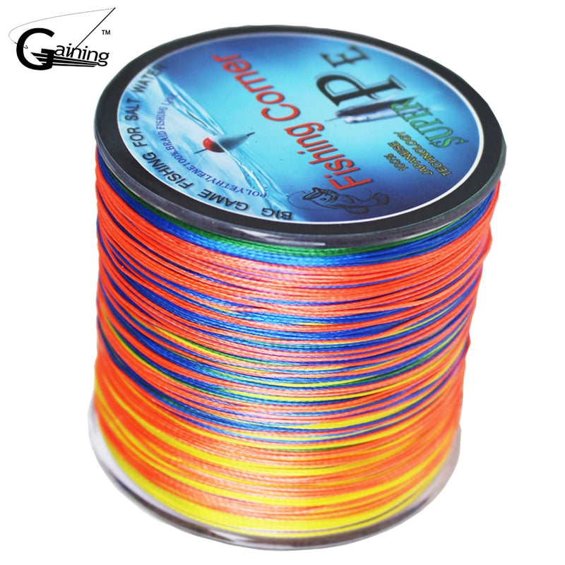 Braided fishing line 500m Multi Color Super Strong Japan Multifilament PE braid line 10 20 30 40 60 80 100LB