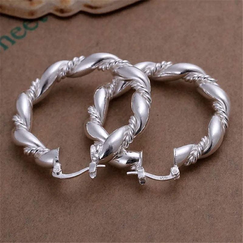 , Fashion high quality jewelry silver color earrings hot selling holiday gift beautiful ladies favorite jewelry wedding e156