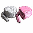 1pcs Hair Dryer Nursing Caps Dye Hairs Modelling Heating Warm Air Drying Treatment Cap Home Safer Than Electric Silver Pink