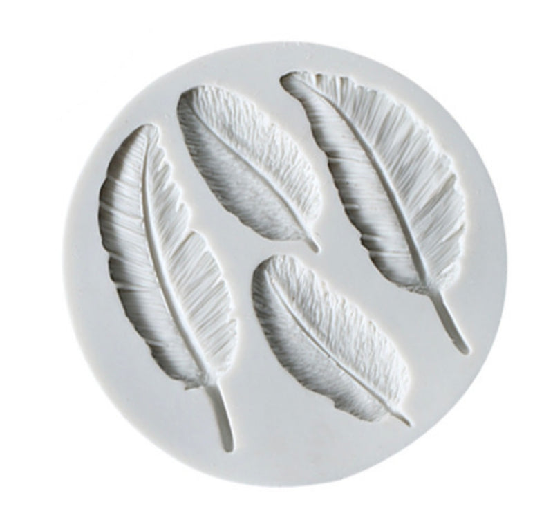 Feather Sugar Buttons Silicone Mold Fondant Mold Cake Decorating Tools Chocolate Gumpaste Mold K136