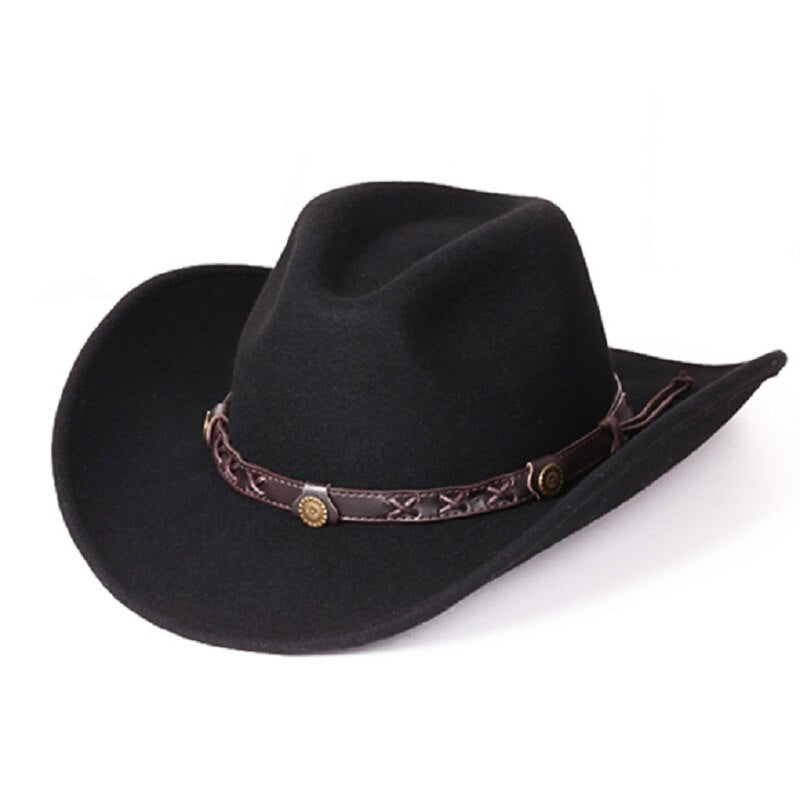 Unisex Warm Comfortable Dakota Crushable Wool Felt Western Cowboy Casual Hat