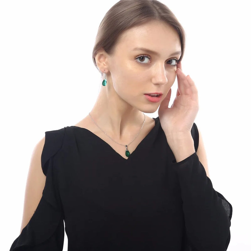 2019 queen girl birthday gifts brand wedding austrian crystal 18KGP sweet tear water Drop Earrings fashion Jewelry women 80335