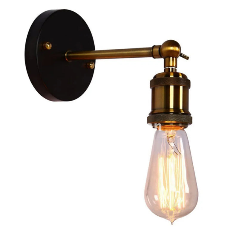 American loft industrial retro creative wall light corridor cafe bar personality wall sconce E27 bulb home decoration lighting