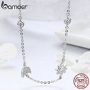 11.11 Sales 925 Sterling Silver Sparkling Moon and Star Exquisite Pendant Necklaces for Women 925 Silver Jewelry Gift SCN272