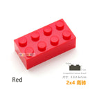 10pcs/lot DIY Blocks Building Bricks Thick 2X4 Educational Assemblage Construction Toys for Children Size Compatible With Brand