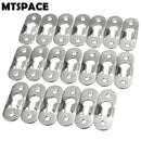 MTSPACE 20pcs/Set Picture Hangers 44mmX16mm Metal Keyhole Hanger Fasteners for Picture Photo Frame Furnniture Cabinet Accessory
