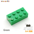 10pcs/lot DIY Blocks Building Bricks Thick 2X4 Educational Assemblage Construction Toys for Children Size Compatible With Brand