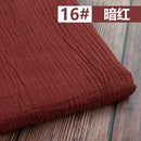 50*130cm Fabric Drape Cotton And Linen Double Gauze Crepe Baby Clothes Fabric Ladies Skirt Sleepwear Fabrics